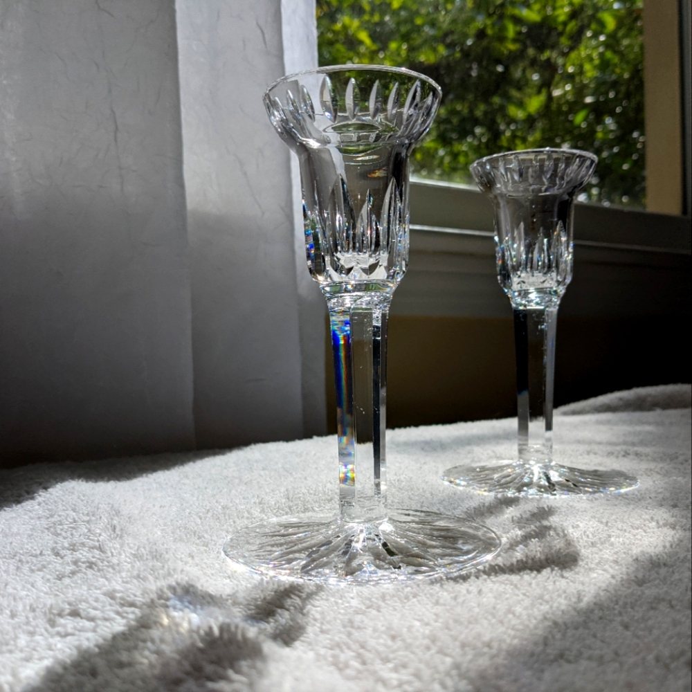 Retired Waterford Crystal Candle Holders